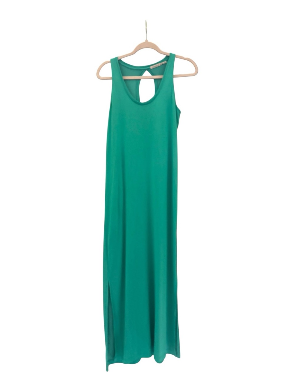 Esqualo Teal Sleeveless Cutout Back Maxi Dress Size Small (S)